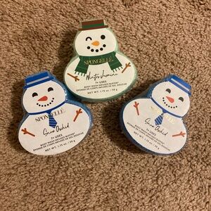 3 Spongelle Snow-Shaped Body Wash Infused Buffers